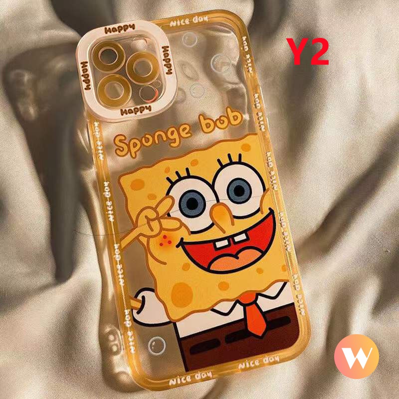 Soft Case TPU Transparan Motif Spongebob Patrick Star Untuk Infinix Hot 11S 9 Play 10 Play 11 Play 5 Hot 10 lite smart 6 11 11S