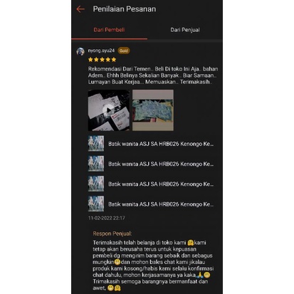 tey-17 Batik wanita ASJ SA HRB026 Kenongo Kemeja Tosca Pendek-1