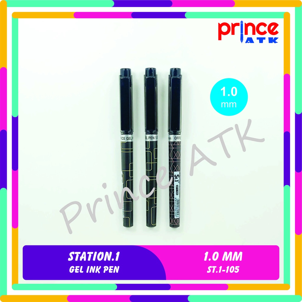 BALLPOINT / PENA / PULPEN GEL STATION.1 1.0 MM ST-105