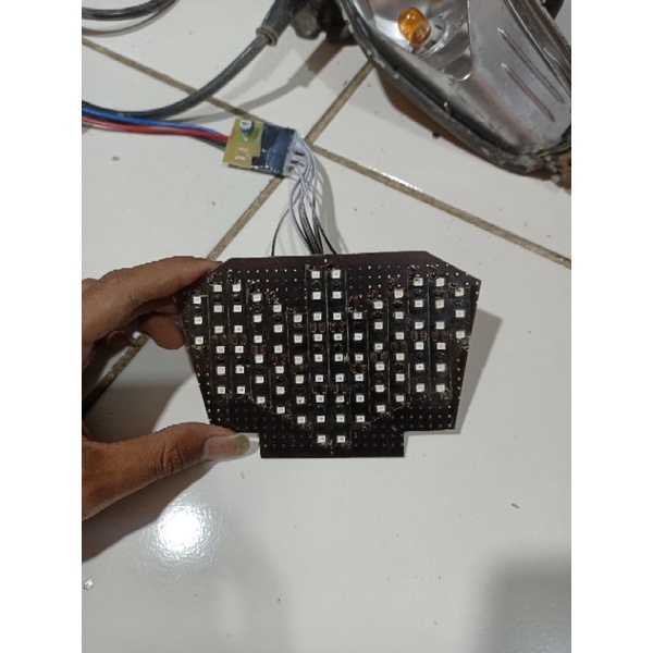 stoplamp running Nouvo z 10 mode otomatis PNP berikut fitting lampu