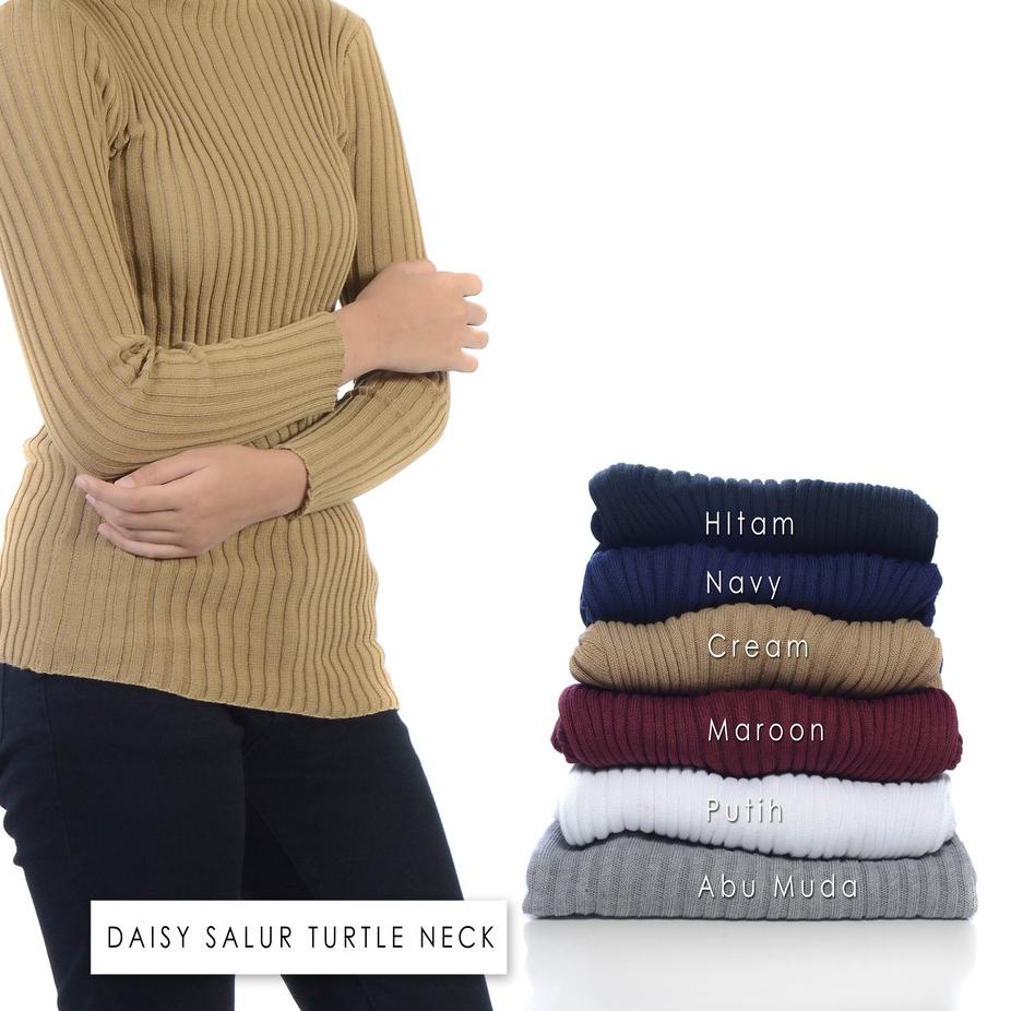 DAISY SALUR TURTLENECK | daisy salur sweater | sweater rajut | baju rajut | grosir sweater | rajutan
