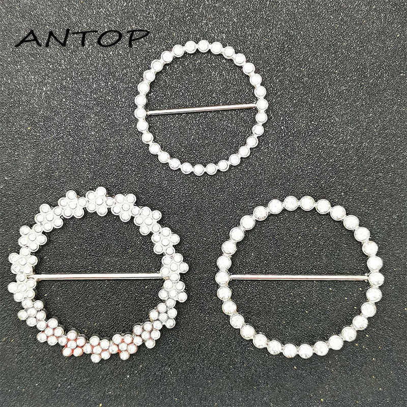 Bentuk Lingkaran Bros Dekoratif Multifungsi Yang Modis Dan Cantik ANTOP