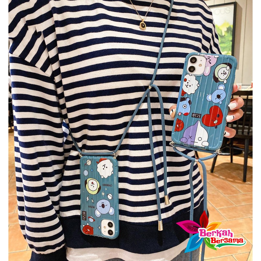 SS163 case Slingcase Lanyard KARTUN Oppo F1s A59 A3s A5s A7 A11k A12 A5 A9 2020 A31 A8 BB4638