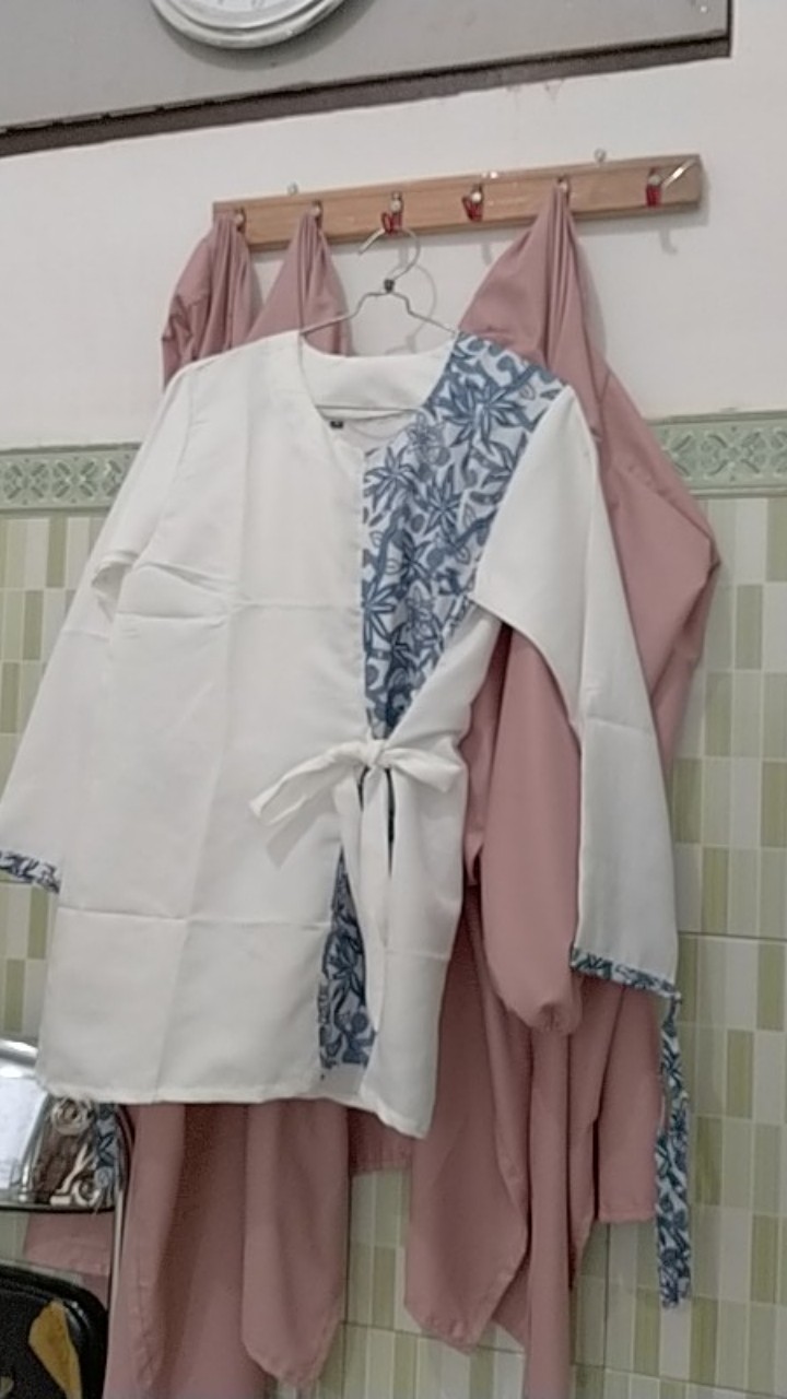 Tey-17 Batik Wanita Asj Sa Hrb026 Kenongo Kemeja Tosca Pendek