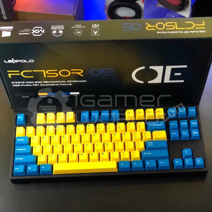 Leopold FC750R Yellow Blue Mechanical Gaming Keyboard