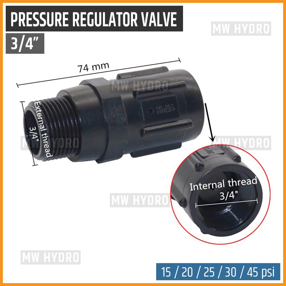 Pressure Regulator Valve for Irrigation / Pengatur Tekanan - 3/4&quot;