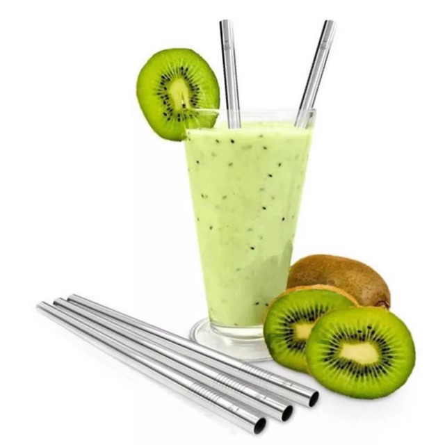 

Sedotan Stainless Steel Lurus - Reusable Straw - 21.5 cm