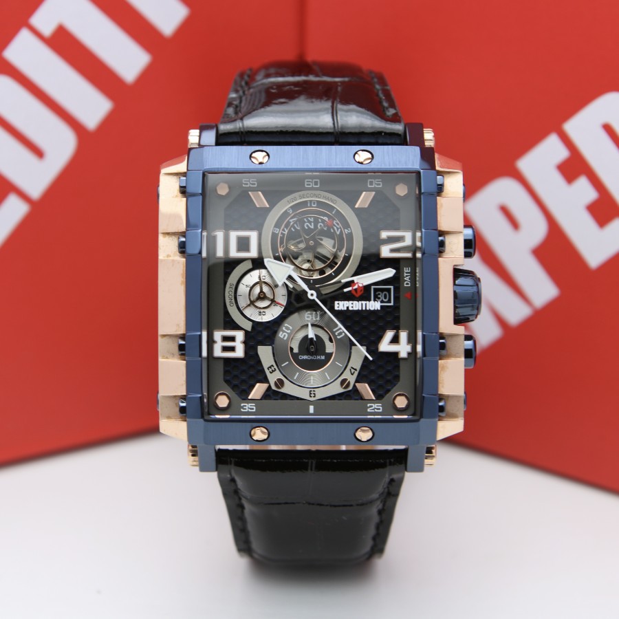 ORIGINAL Jam Tangan Pria Expedition E 6757 / E6757 / 6757 Garansi Resmi 1 Tahun.
