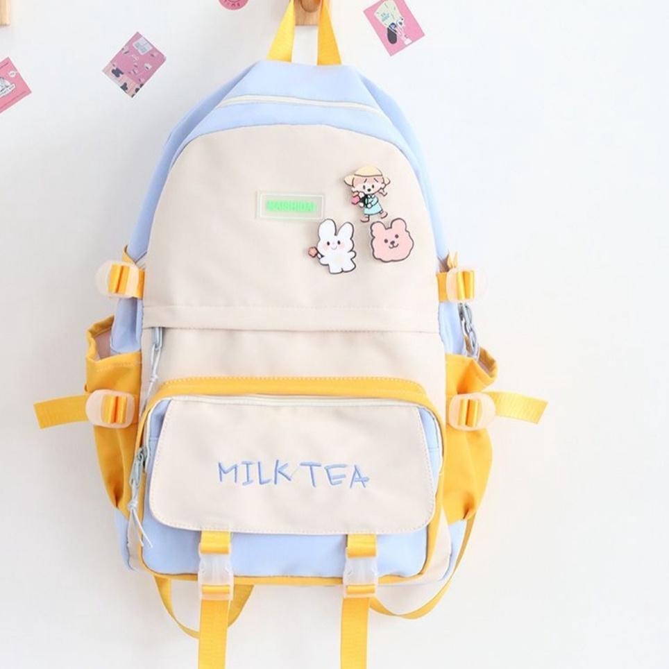 PRG.19Au22ᵟ ‣ BARU 2022 Tas Sekolah Korean Style Tas Ransel Wanita Backpack Korea Fashion Tas Wanita