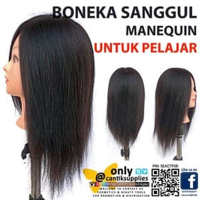 BONEKA MANEKIN POTONG LATIHAN SANGGUL BONEKA MANEKIN RAMBUT