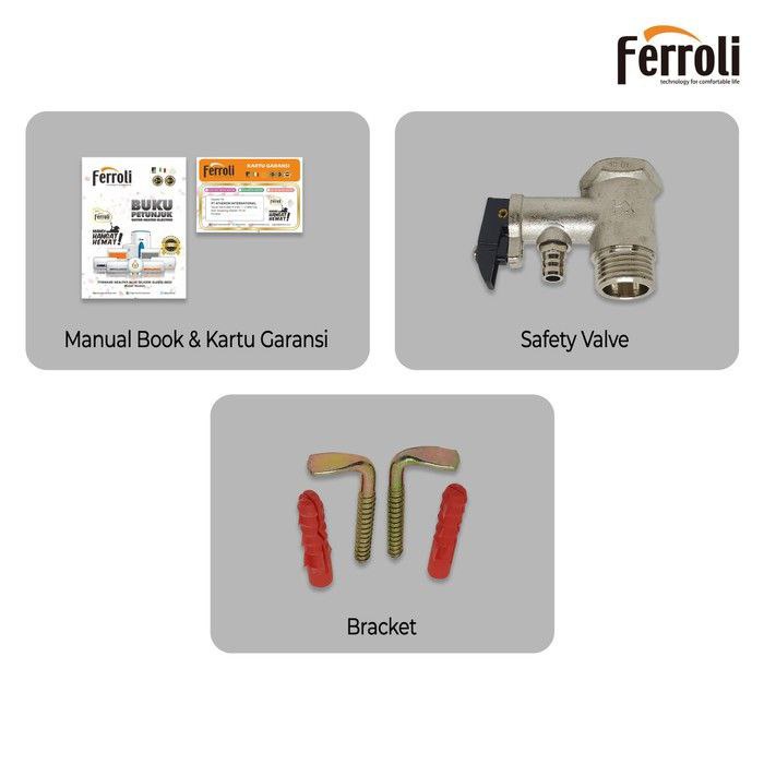 Water Heater Listrik Ferroli Original Model Bravo Kapasitas 15 Liter Pemanas Air PROMO TERMURAH