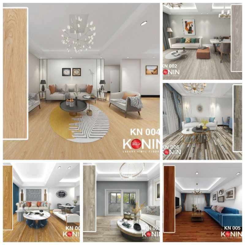 Lantai Vinyl Stiker 3mm Konin