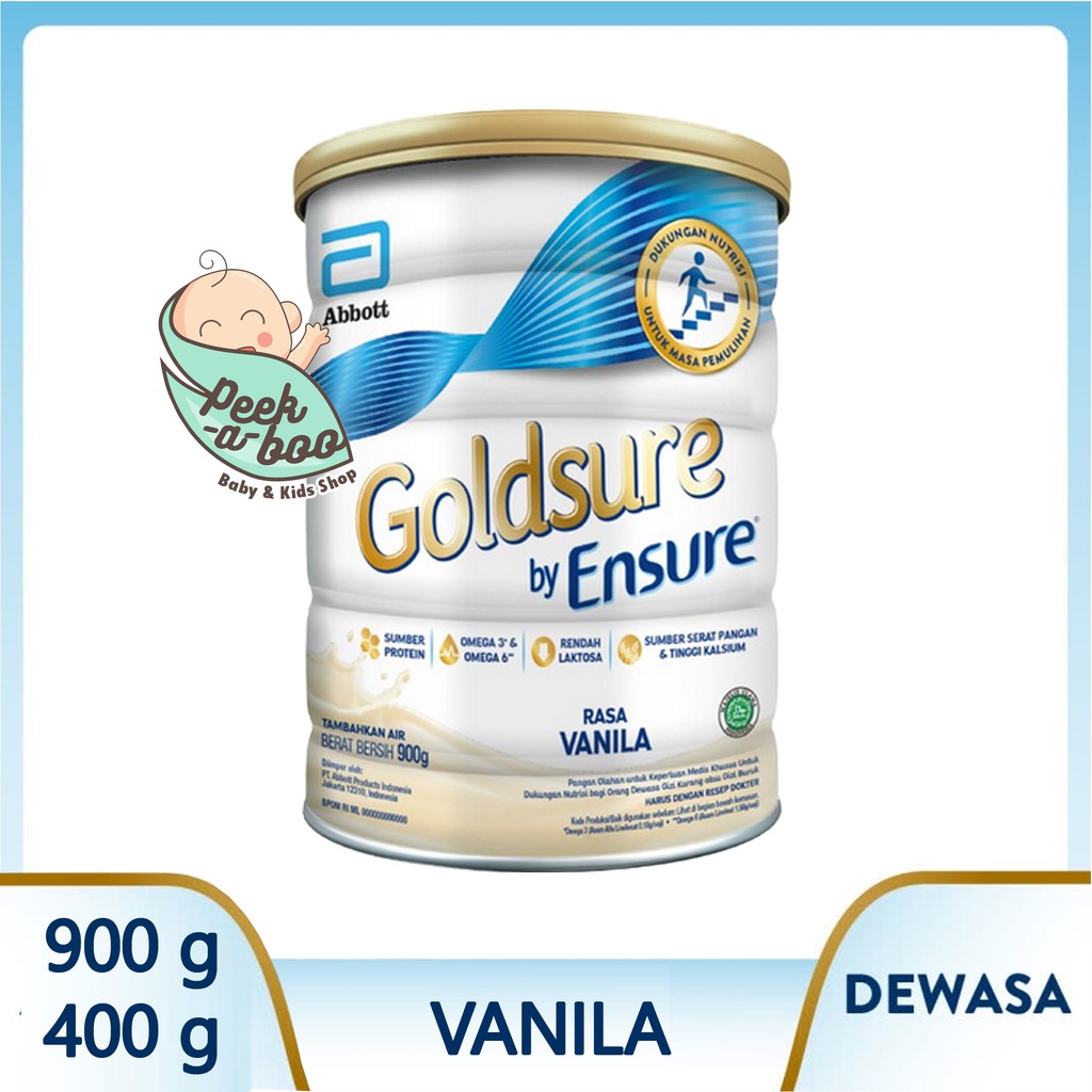 GOLDSURE BY ENSURE VANILA 900GR 400GR SUSU NUTRISI DEWASA