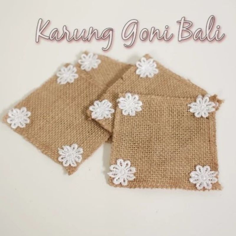 4 pcs Tatakan Gelas Renda / tatakan gelas