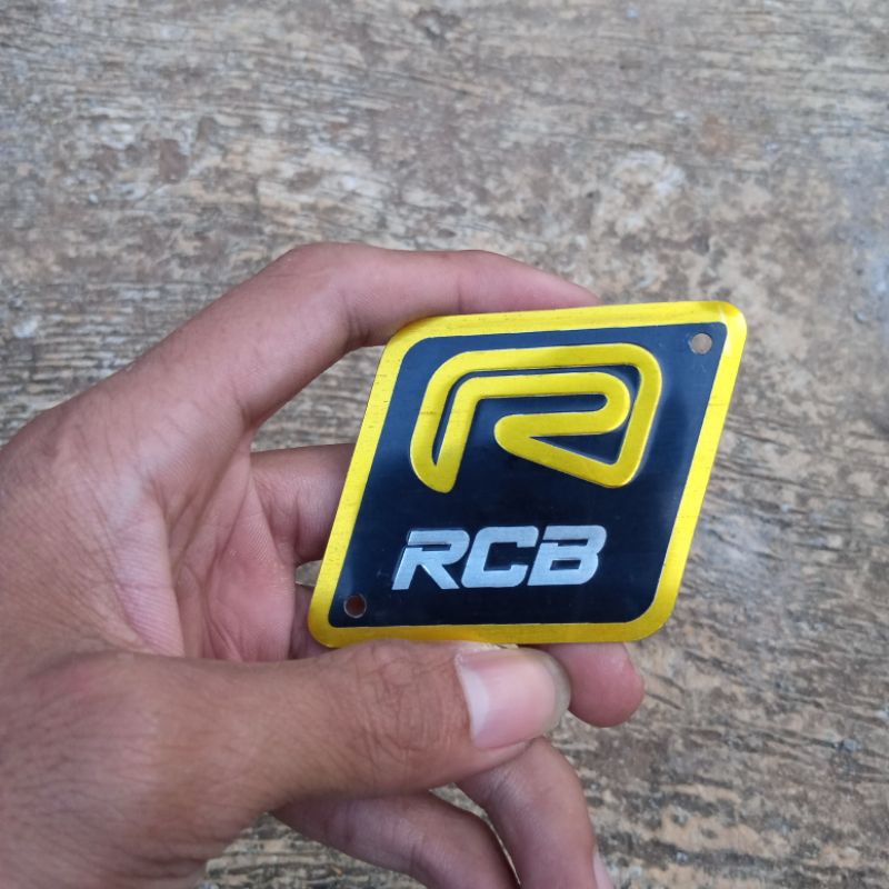 termurah terlaris emblem merk logo knalpot racing rcb timbul