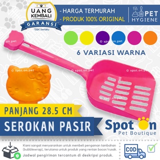 Image of Serokan Pasir Kucing Kitty 28 cm | Cat Litter Scoop Hello | Sekop Kotoran Kucing Lucu Motif