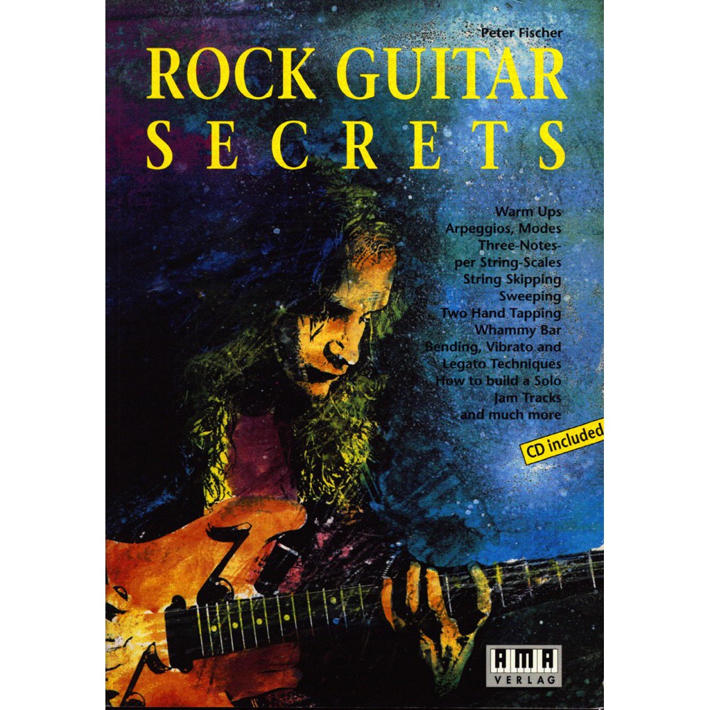 

Buku Gitar Rock Guitar Secrets by Peter Fischer Include CD