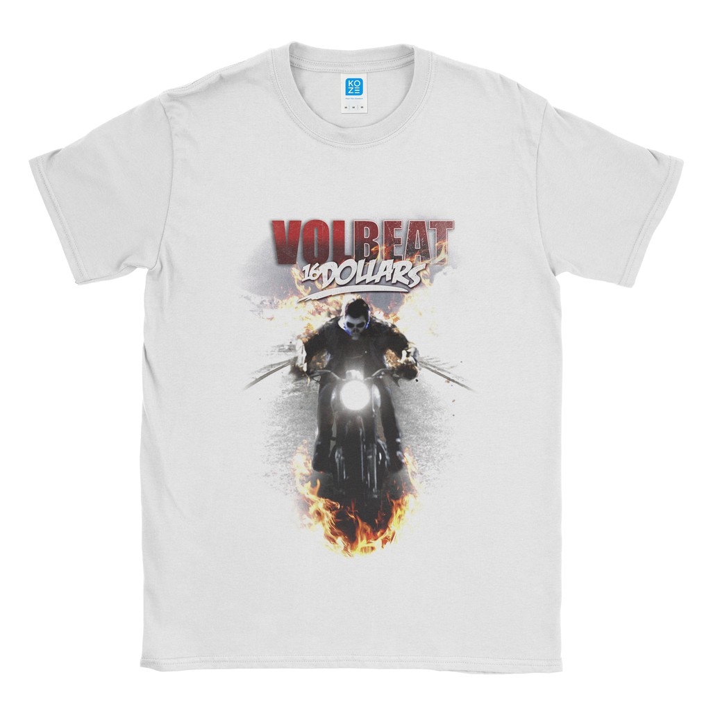 Baju Kaos Band Volbeat Ride Fire