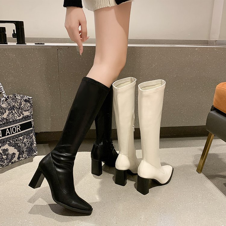 ✅PINKEY P036 Restock Sepatu Tinggi Long Boots Heels Fashion Korea Terbaru