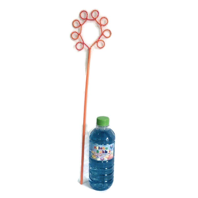 Aflaha Bubble - Refill Bubble Gun 500 Ml + Tangkai Besar/ Cairan Gelembung Sabun / Refill Bubble Sti