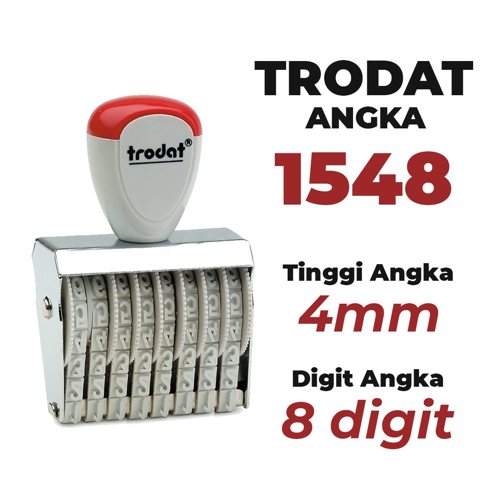 

Stempel Trodat Angka 1548 - 8 Digit 4 mm