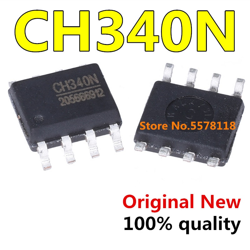 (Ready Stock) 20-50pcs CH340 CH340N SOP-8 Port Serial USB Port