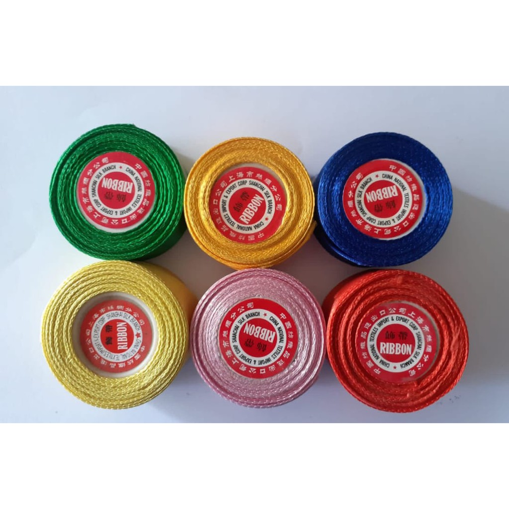 

Pita Ribbon Polos 1 inch 2,5 cm merek great wall