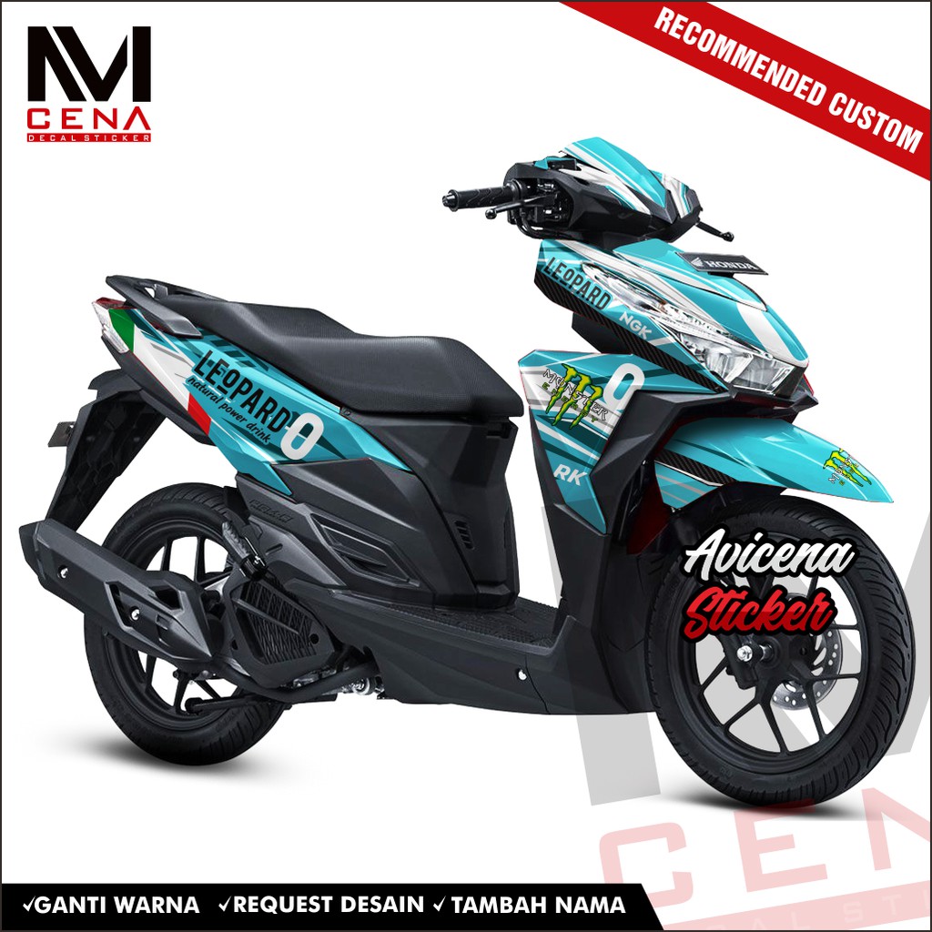 Sticker Decal Honda Vario 125 150 Decal Sticker Vario 125 150 Sticker Striping Vario 125 150 Leopard