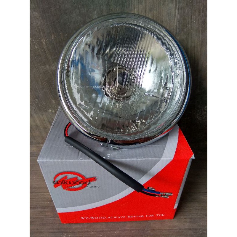 Lampu depan jute h4 autopal krom