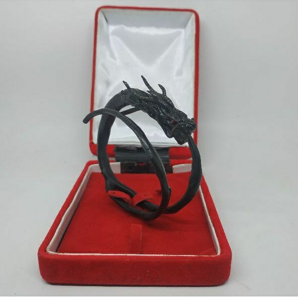 gelang akar bahar/gelang akar bahar dobel ukir naga/gelang naga cabang