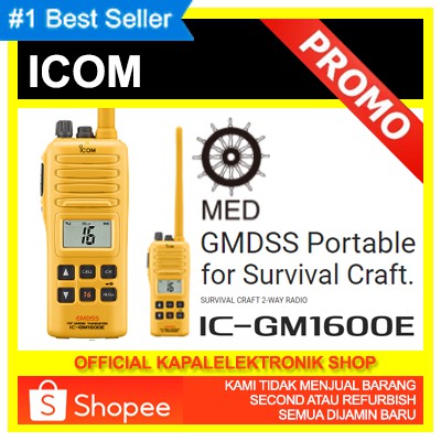 ORIGINAL GARANSI ICOM GM 1600 GMDSS HT GM1600E