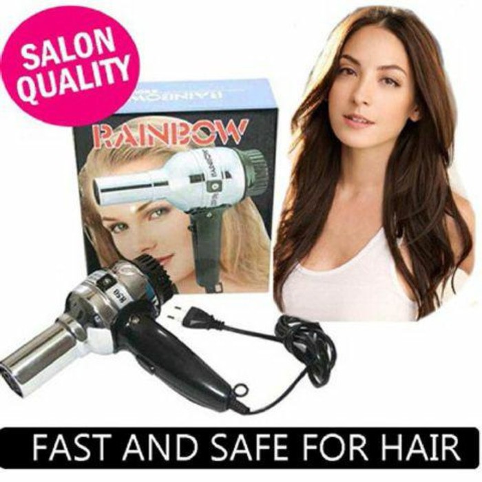 Hairdryer rainbow original, hairdryer murah, catokan 2in1 , sisir catok, the balm, sisir blow 300/350watt