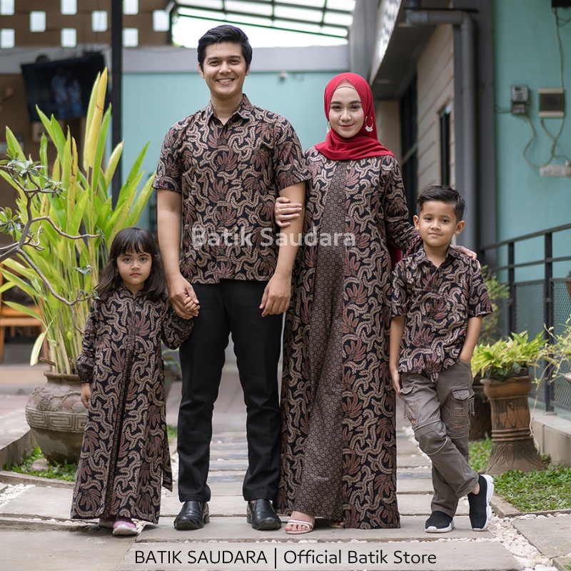 Gamis Syari Jumbo Busui Resleting Depan Kekinian Terbaru Baju Ibu ibu Motif Batik Kain Katun Kombina