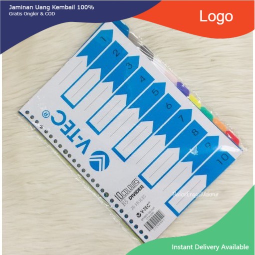 

Termurah DIVIDER / PEMBATAS FILE V-TEC B5 (26 ring)