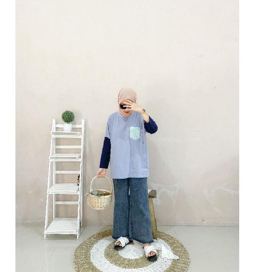 Sangat Nyaman.. TUKUBUU - Kaos Busui corblue/family set