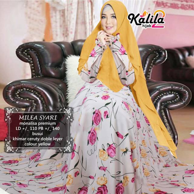 Milea Syar'i/Gamis Syar'i/Dress Syar'i/Gamis Set/Dress Set