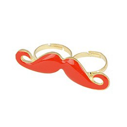 LRC Cincin Photograph Moustache Alloy Korean Rings