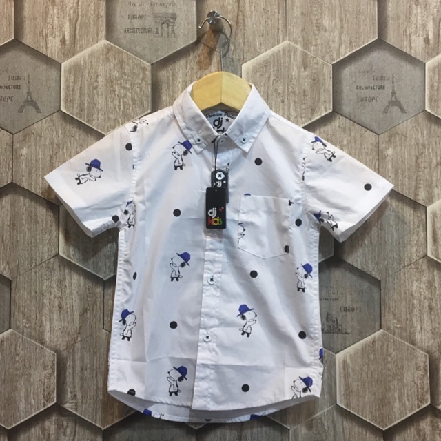 Kemeja Lengan Pendek Dj Kids size 3/4