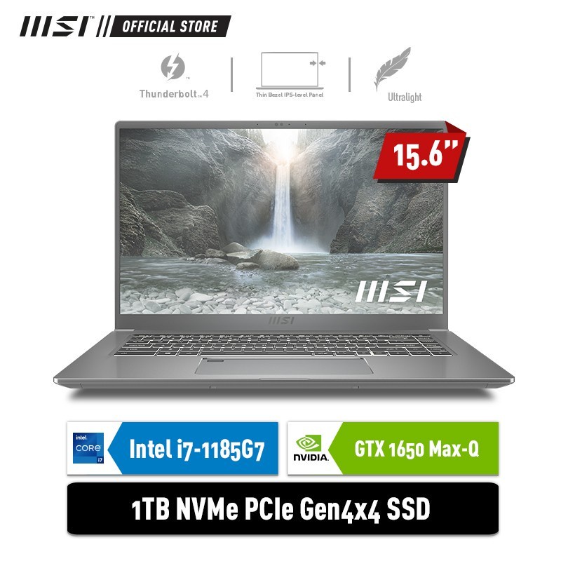 MSI PRESTIGE 15 A11SCX [9S7-16S612-234] i7-1185G7 16GB 1TB GTX1650 4GB