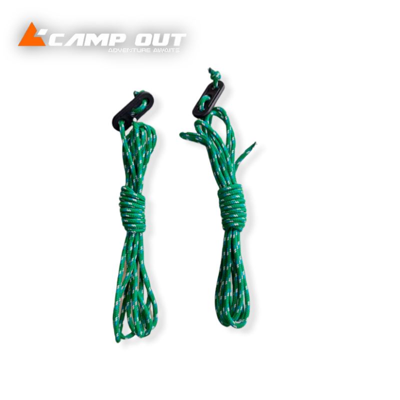 Tali prusik - Tali flysheet - Guyline Rope Glow In The Dark - Tali tiang Flysheet - Tali tenda