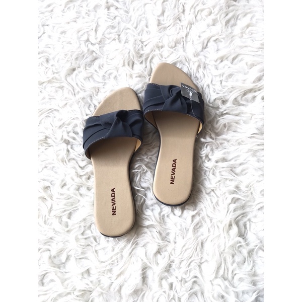 sandal wanita/sandal slop PB NVD/sandalcewek/sandalmurah/sandalsantai/sandalslop/sandalnevada-SLOP NAVY