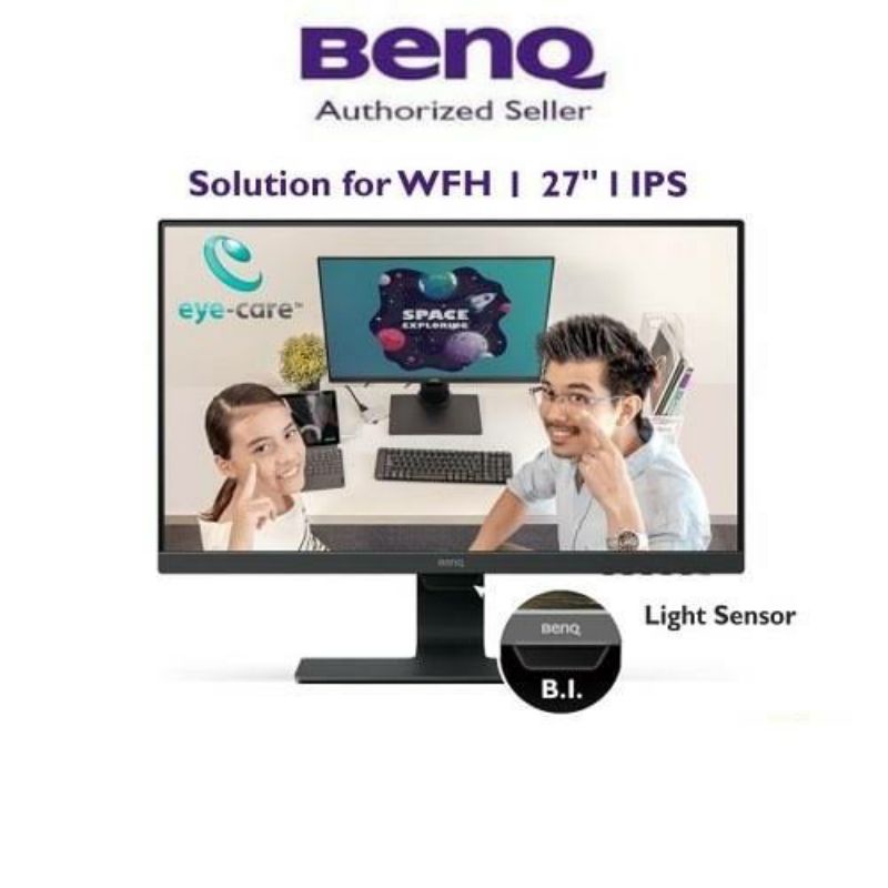 Monitor LED BenQ GW2780 IPS Eyecare built in speaker hdmi DP vga 27inch fhd