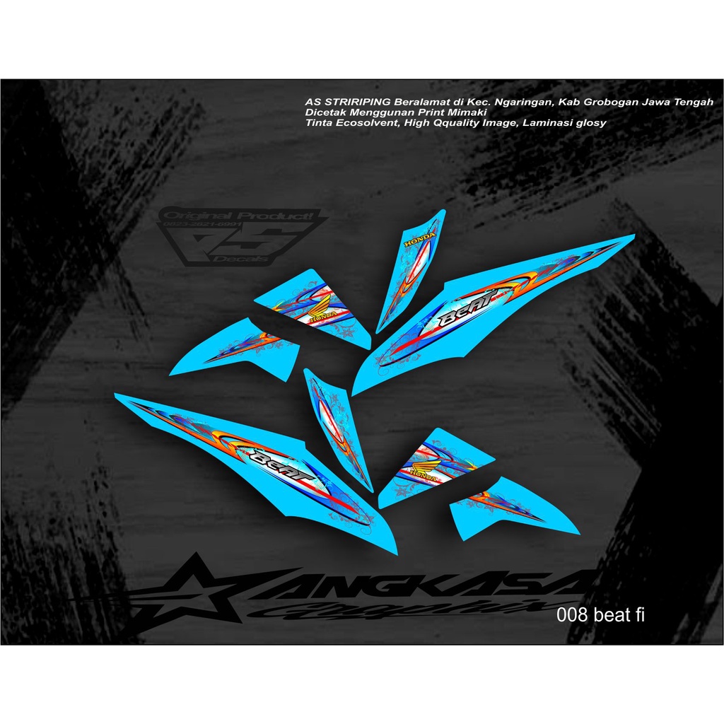 008a stiker striping beat fi 2014 racing keren