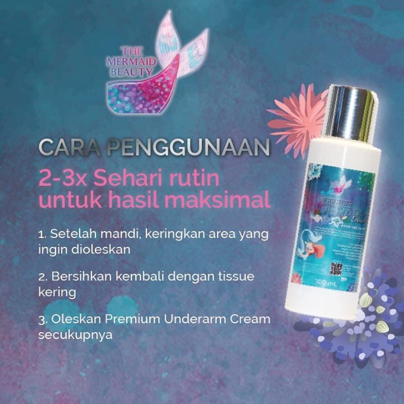 🇰🇷BPOM The Mermaid Beauty Premium Underarm Cream 100ml