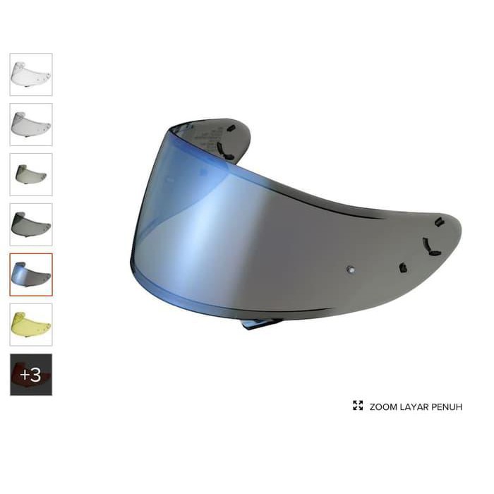 VISOR KACA HELM SHOEI Z-7 Z7 NXR RF-1200 X14 OPT TIPE CWR-1 NON FLAT