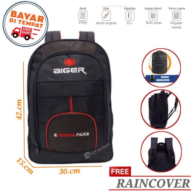 Tas Ransel Pria Elbrus Back Pack Original-Tas Distro Sekolah Kuliah Usisex Tas Ransel Laptop Tas Ransel outdor Kerja Hiking Running