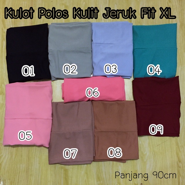 BEST SELLER!! BASIC KULOT POLOS KULOT KULIT JERUK KULOT JUMBO MURAH CELANA WANITA MURAH JUMBO