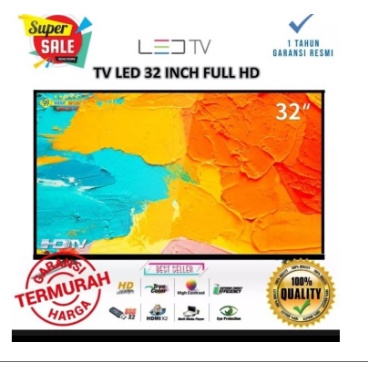 TV LED 32" animax support USB VGA HDMI garansi 1 tahun
