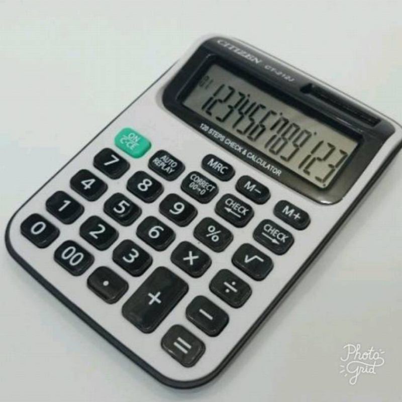 

0TERLARIS Kalkulator Meja Dagang 12 digit Citizen Ct 212 J