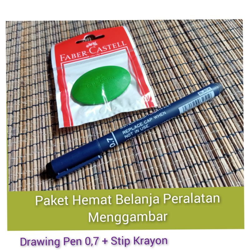 

Drawing Pen 0, 7mm Buat Sket Gambar Dan Penghapus Krayon Faber-Castell Oval Peralatan Menggambar
